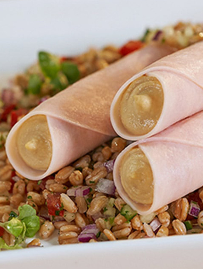 Rollitos de pechuga de pavo