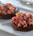 Portobellos Rellenos de Salchicha