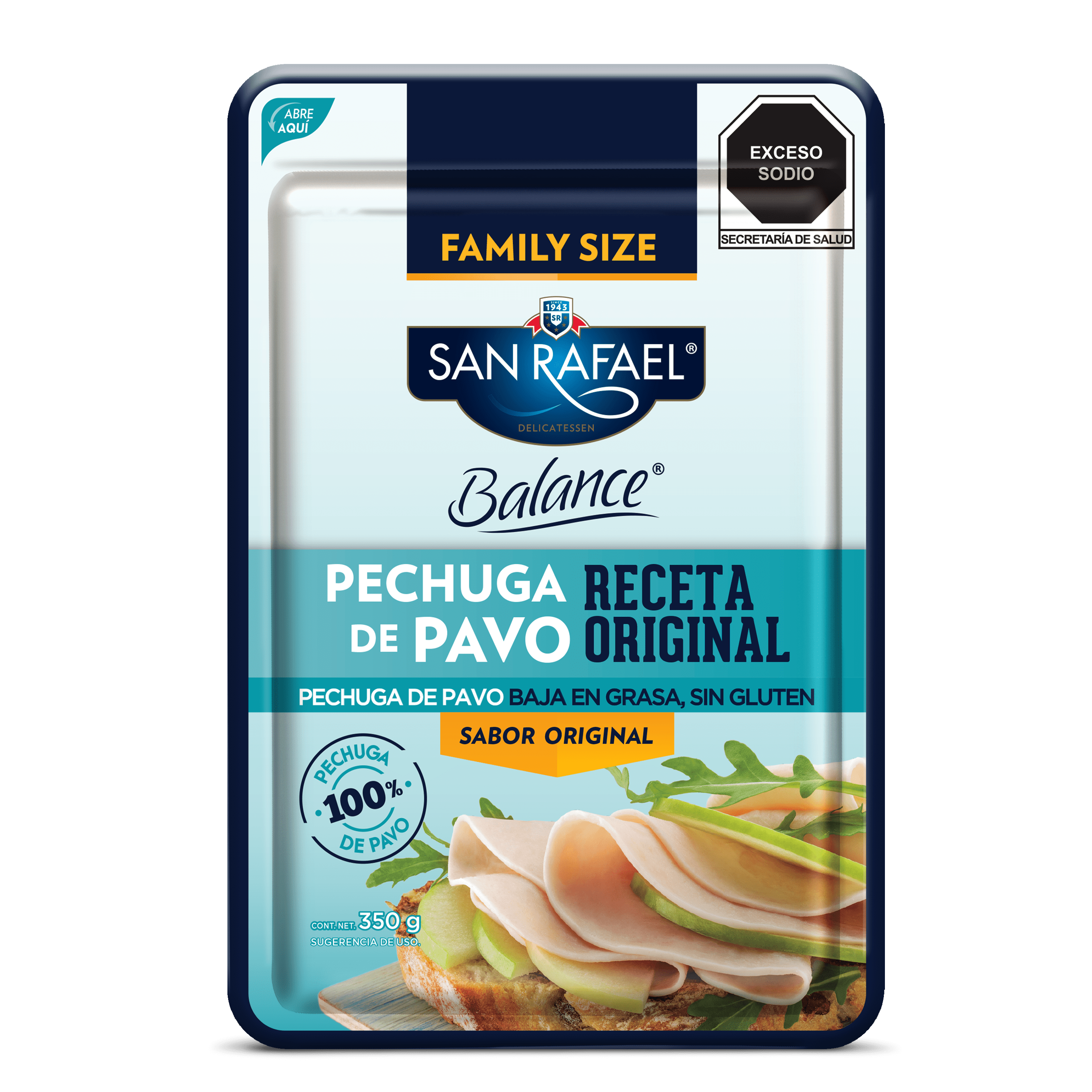 Family size pechuga de pavo escalonada